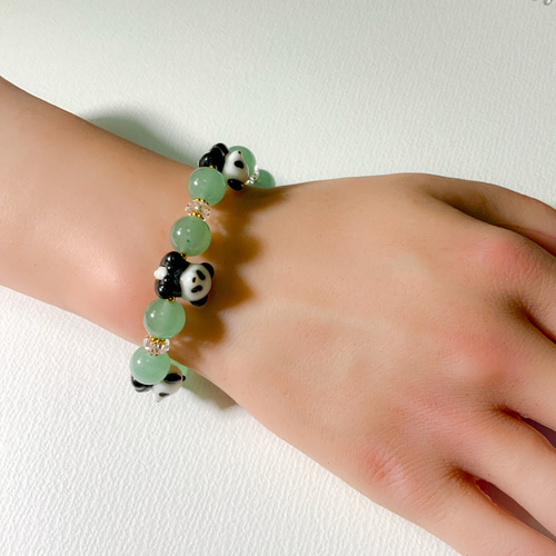 パンダフル パンダブレスレット ブレスレット 馬の助猫玉屋分室 通販