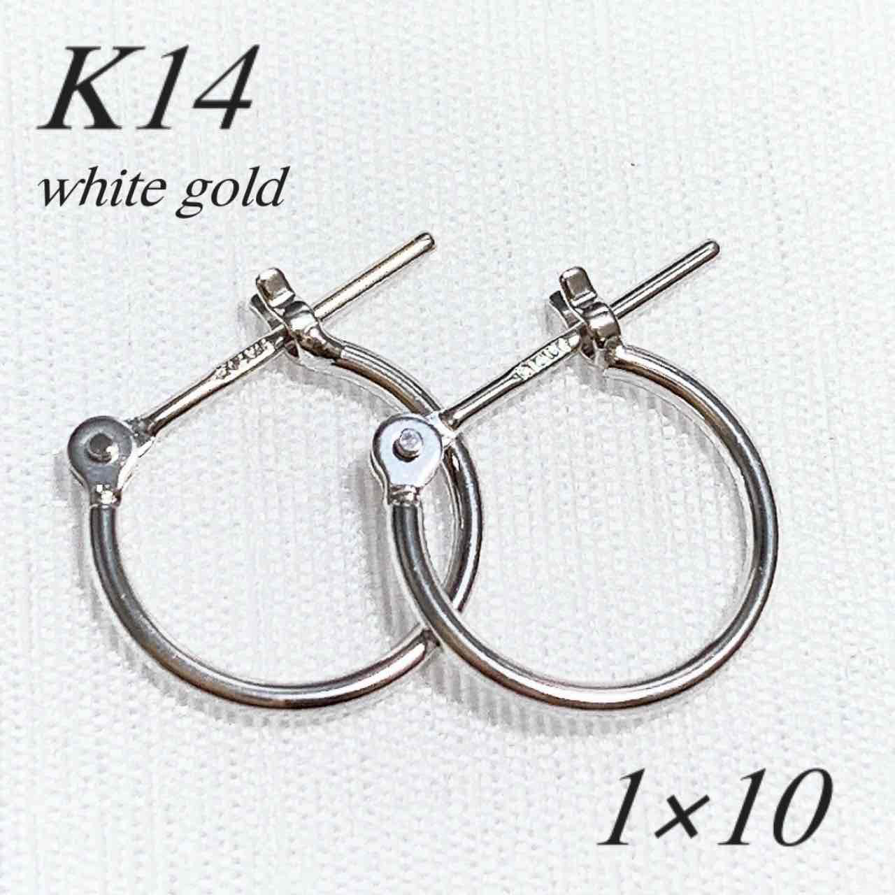 ゼニス新作モデル 定番フープピアス】K10刻印入 ＊kana＊10金【2×15mm 新品！ アクセサリー