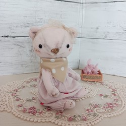 薄ピンクくまさん テディベア くまのぬいぐるみ ぬいぐるみ ひぐま組