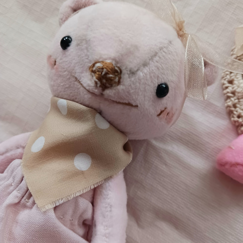 薄ピンクくまさん テディベア くまのぬいぐるみ ぬいぐるみ ひぐま組