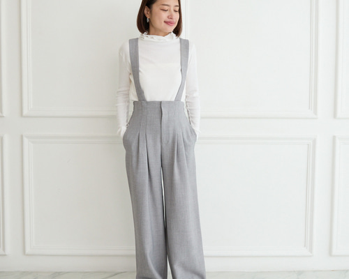 3サイズ】着回し抜群 肩紐を取り外せる 2Way 大人女子なハイウエスト