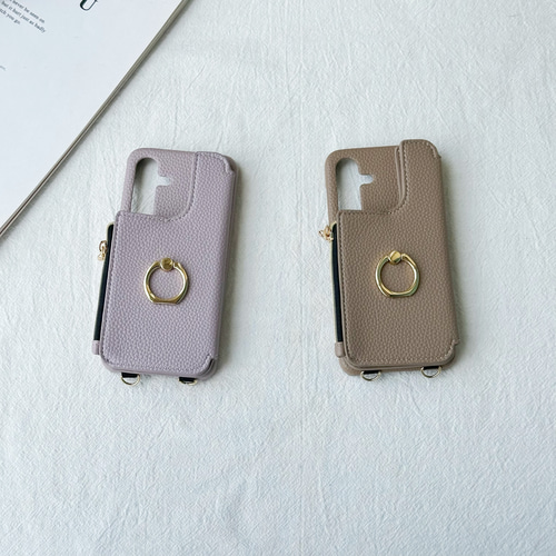 カードポケット＆ショルダー付き♡名入れ可能iPhone＆Galaxyケース Amazon.co.jp: ZENIX DESIGN TECH iPhone15 Pro 用 ケース