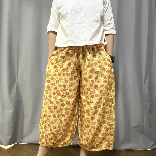 着物リメイクバルーンドレスパンツセット 新作ワイドパンツのセットアップ⭐️ #着物リメイク #着物