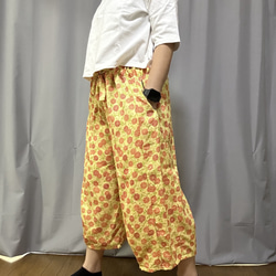 福豆／着物リメイク／バルーンパンツ ★フリーサイズ二本 着物リメイク＊バルーンパンツ ロングパンツ maricos 通販 17761676