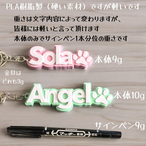 3D英字キーホルダー オーダーメイド 10色 アルファベット 名入れ 文字 