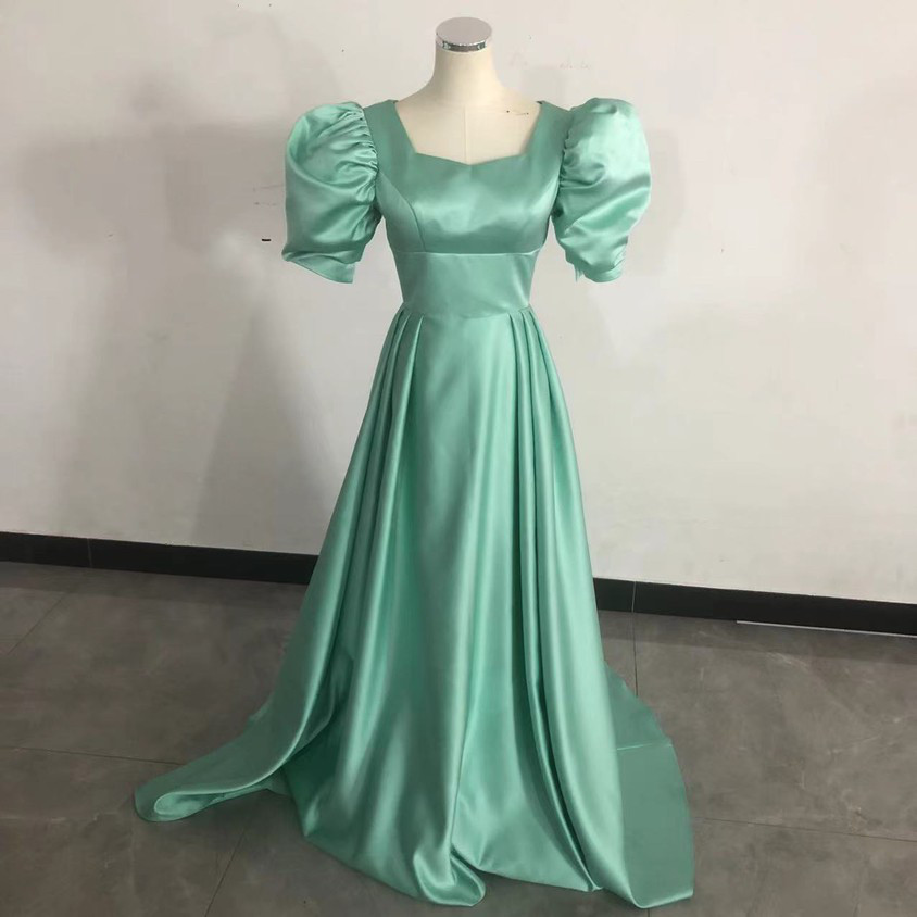 パーティードレス オフホワイト 背中見せ 繊細レース 細見えシルエット  