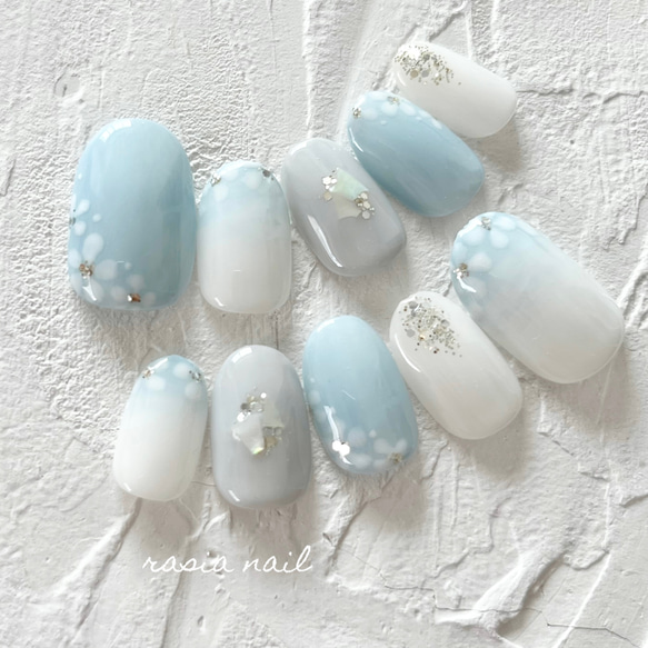 フラワーニュアンスネイル ネイルチップ ネイルチップ（つけ爪） rasia