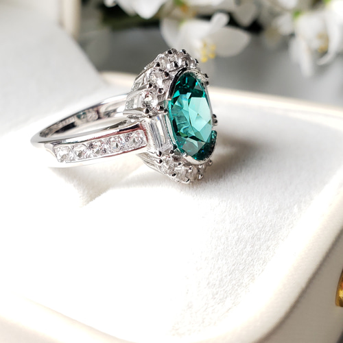 奇跡の輝き?パライバトルマリン 人工宝石 ナチュラルトパーズヘイロー