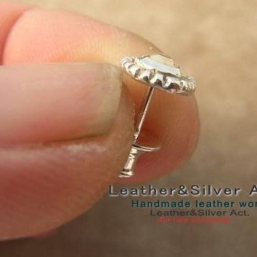 ハンドメイドシルバーピアス、silver925,k18 ポルトピアス、太陽