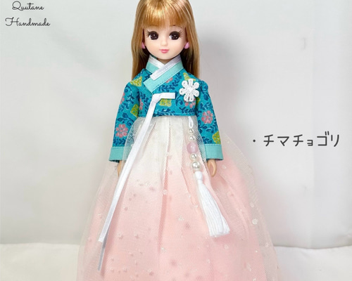 チマチョゴリ 高級素材！ 桜ピンク 育ん 6点セット 韓国伝統服 韓服 