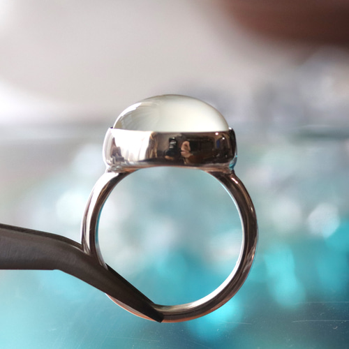 天然ムーンストーン7.60カラット シルバーリング シルバー925 一点もの