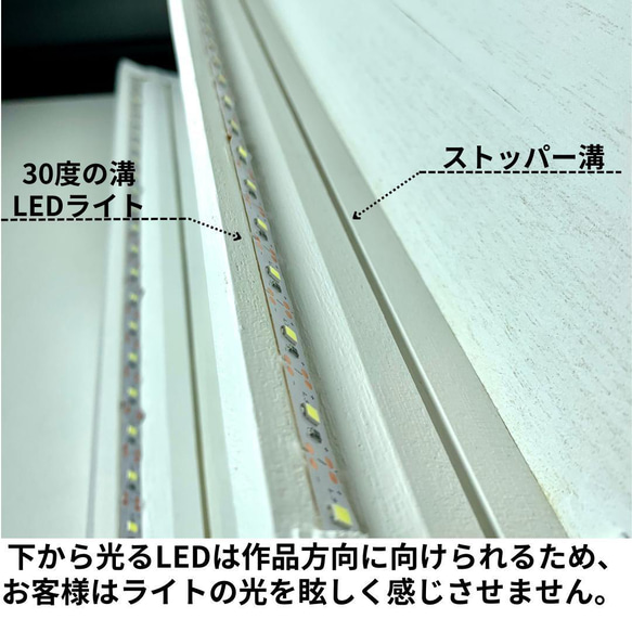 LEDライト付き　木製傾斜ディスプレイ　２台セット　マルシェ　イベント用 