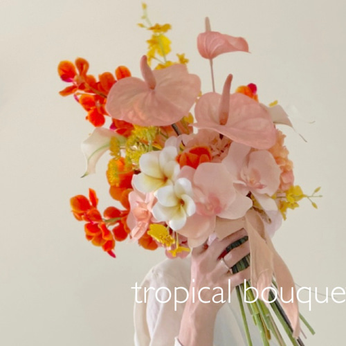 造花 南国ブーケ 南国トロピカルブーケ | atflower