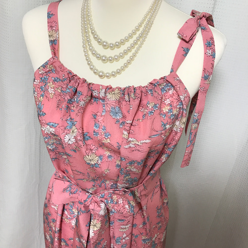 洗える着物リメイク ドレス&ショールのセット／キャミワンピースタイプ