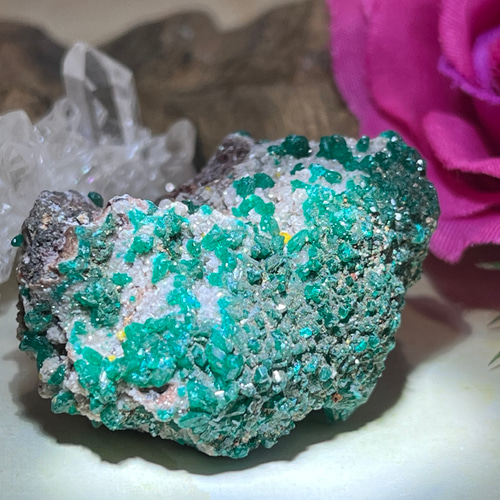 心身のデトックス✿*:・ ダイオプテーズ 翠銅鉱 ラフストーン 原石