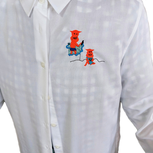 世界的に有名な 長袖 刺繍ブラウス 刺繍シャツ 切実に夏曜日 面白い 水着 夏 トップス