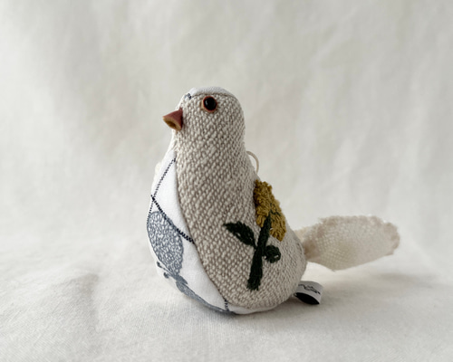 白文鳥のサシェ（ウッドチップ入り） モビール ハナノタネ 通販