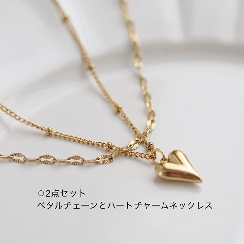 楽天市場】ハート ネックレス（金の純度K24）（チャーム