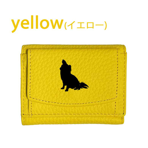チワワ 財布 小銭入れ Fave チワワ ブラック＆タン 三つ折りミニ財布 三つ折り 財布 フル