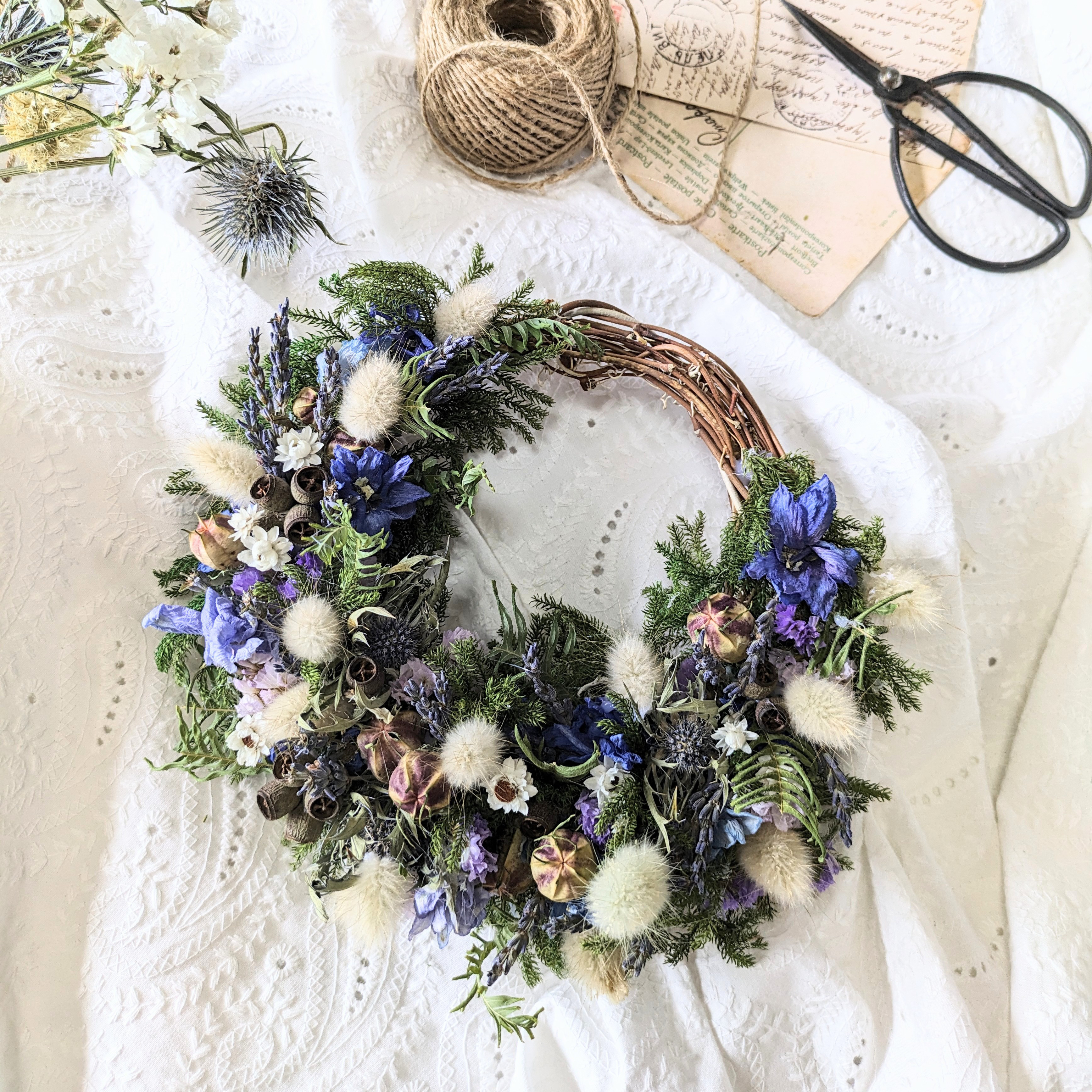 2025母の日ギフトブルー&ラベンダーリース　母の日　インテリア　お祝い 4,818円