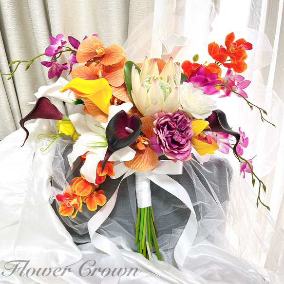 クラッチブーケ 結婚式 ウエディングブーケ アーティフィシャルブーケ  