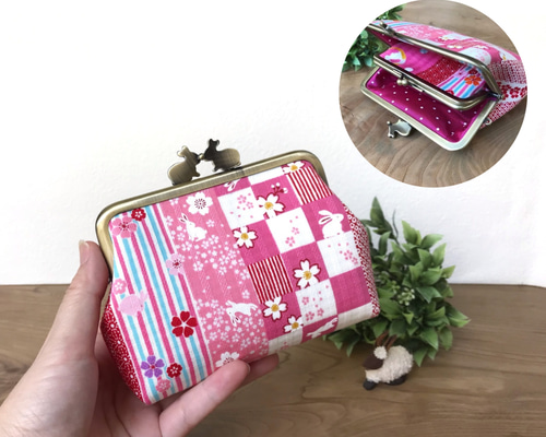 うさ子　　親子がま口財布（22cm）２点 うさ子様 専用 親子がま口財布（22cm）2点