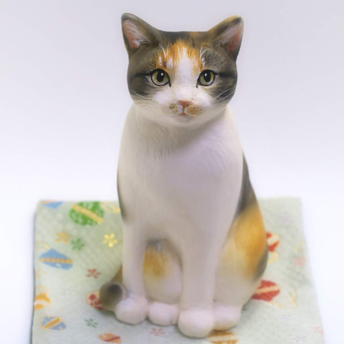 うちのこ立体作品【中サイズ】オーダー 愛猫さんをお手もとに