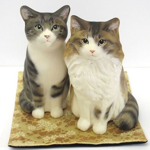 『オーダーメイド作品』猫モチーフ 三毛猫のオーダーメイド羊毛フェルト人形 ペットのオーダーメイド