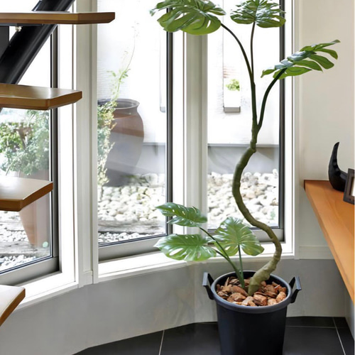 光触媒 人工観葉植物 フェイクグリーン インテリアモンステラ1.7