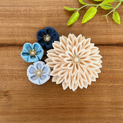 つまみ細工　縁取り　緑　抹茶 楽天市場】かんざし つまみ細工 グリーンの通販