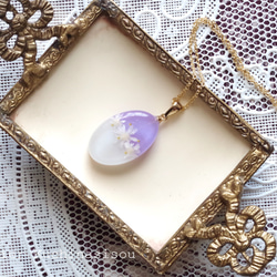 No.1036★ハンドメイド★紫陽花★フラワーレジンネックレス No.1036☆ハンドメイド☆紫陽花☆フラワーレジンネックレス