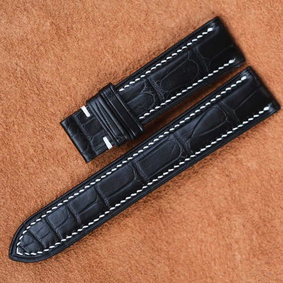 22mmクロコダイル腕時計革ベルト クロコダイル 腕時計ベルト 22mm | 万双公式オンラインショップ