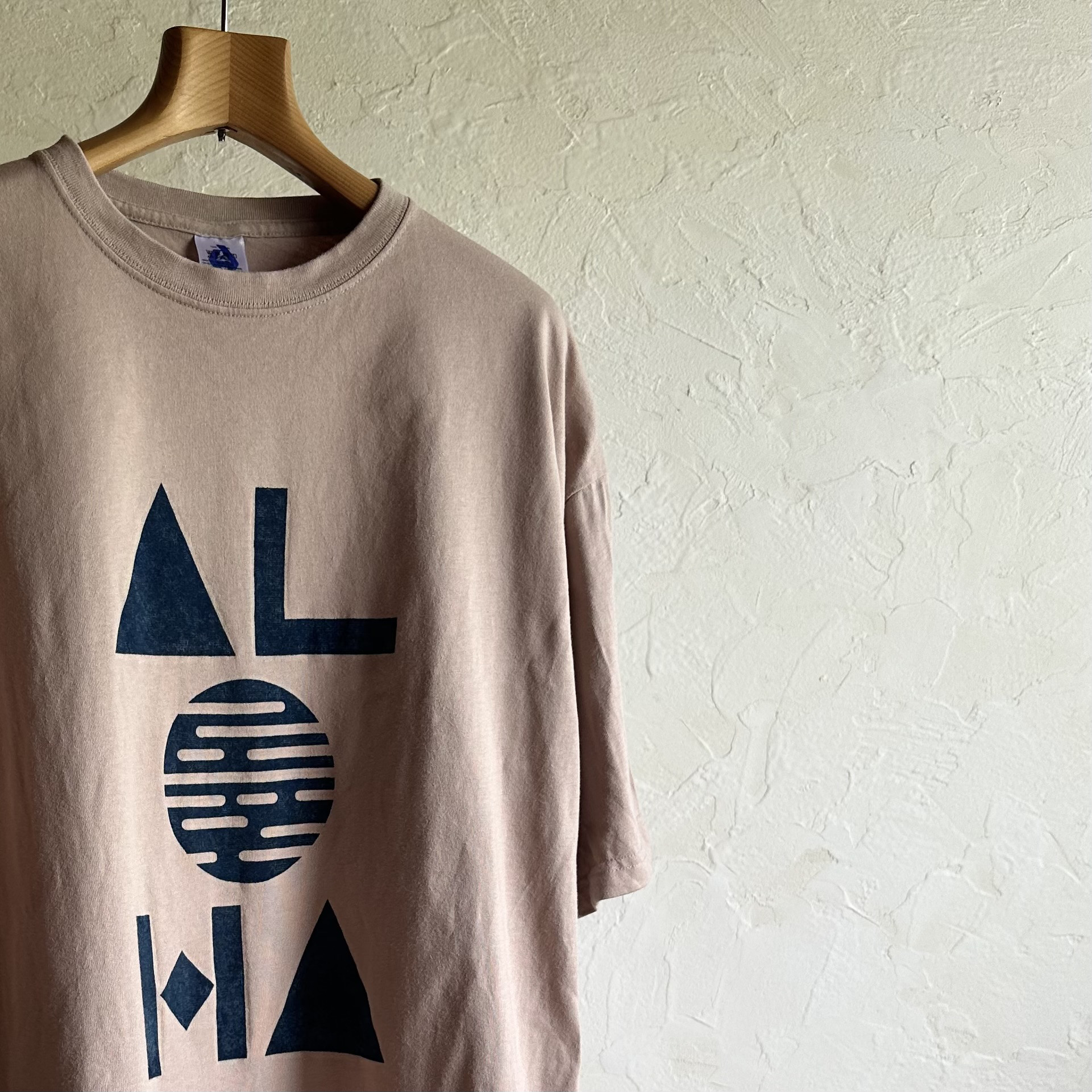 「▲ L ● l◆l ▲」　藍染め　WIDE TEE
