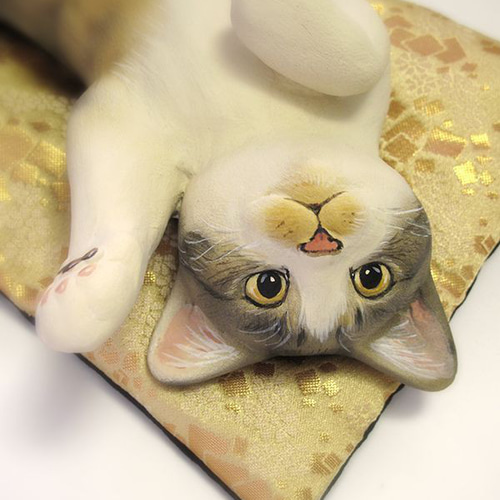 うちのこ立体作品【大サイズ】オーダー 愛猫さんをお手もとに