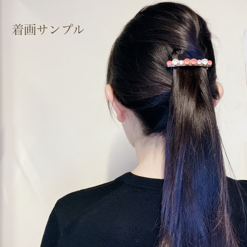 キラキラ輝く上品な大人ビジューバレッタ✨6cm ヘアアクセサリー