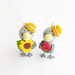 VietnamHandmade 手作りあみぐるみ ひよこ型の花 あみぐるみ