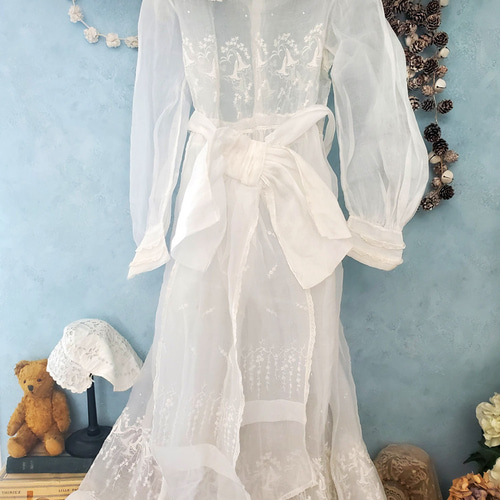 フランスヴィンテージ コミュニオンドレス レース Mon Atelier COUTURE 