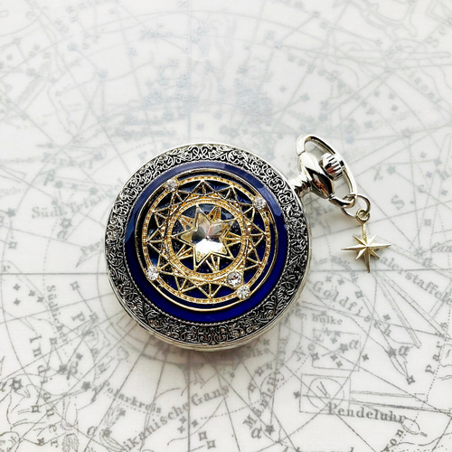 魔術師の懐中時計ー星の魔法陣☆ ネックレス・ペンダント