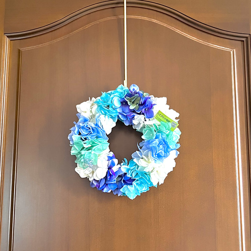 アーティフィシャルフラワー アジサイ ブルーのグラデーション 消臭