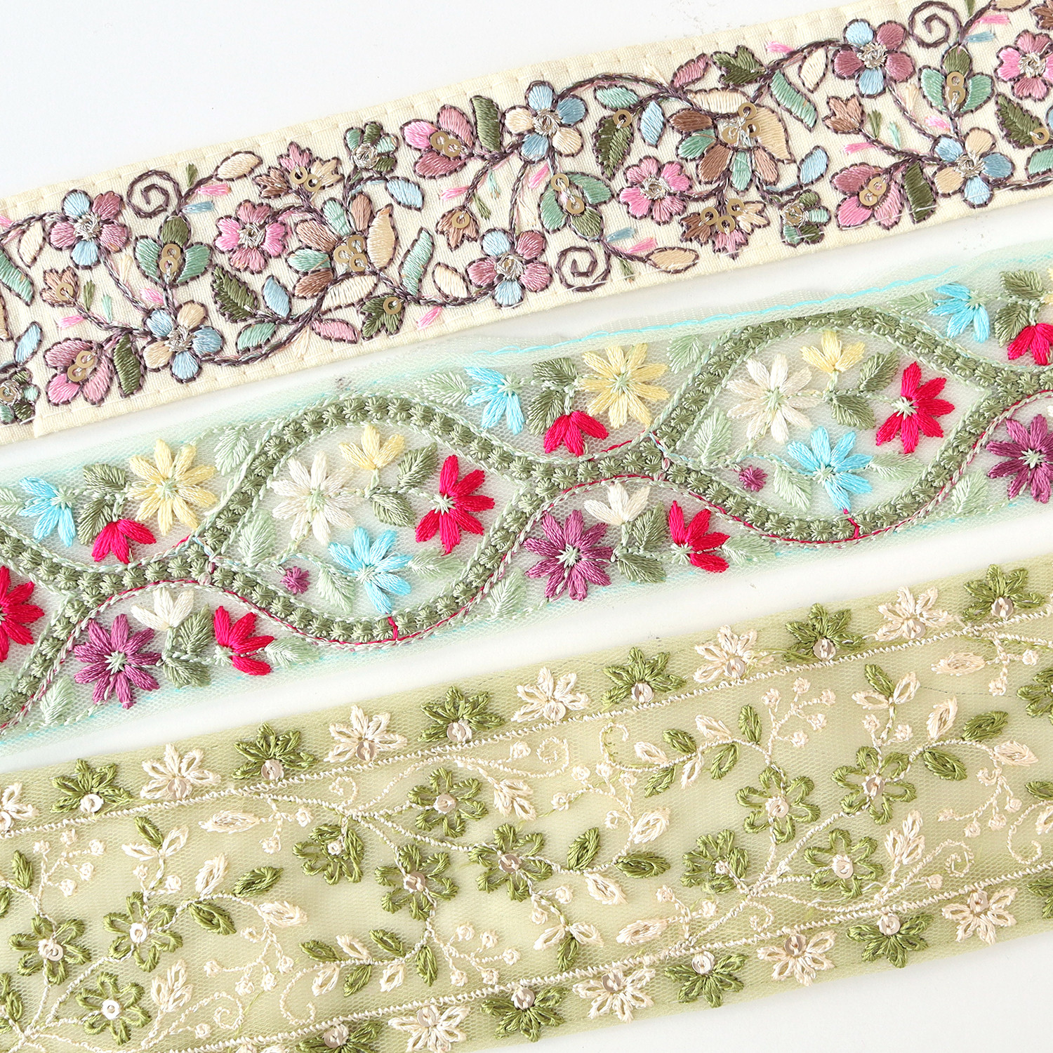信頼も高い Ka-pi様　刺繍リボン　3点セット 手提げ・レッスンバッグ・入園グッズ