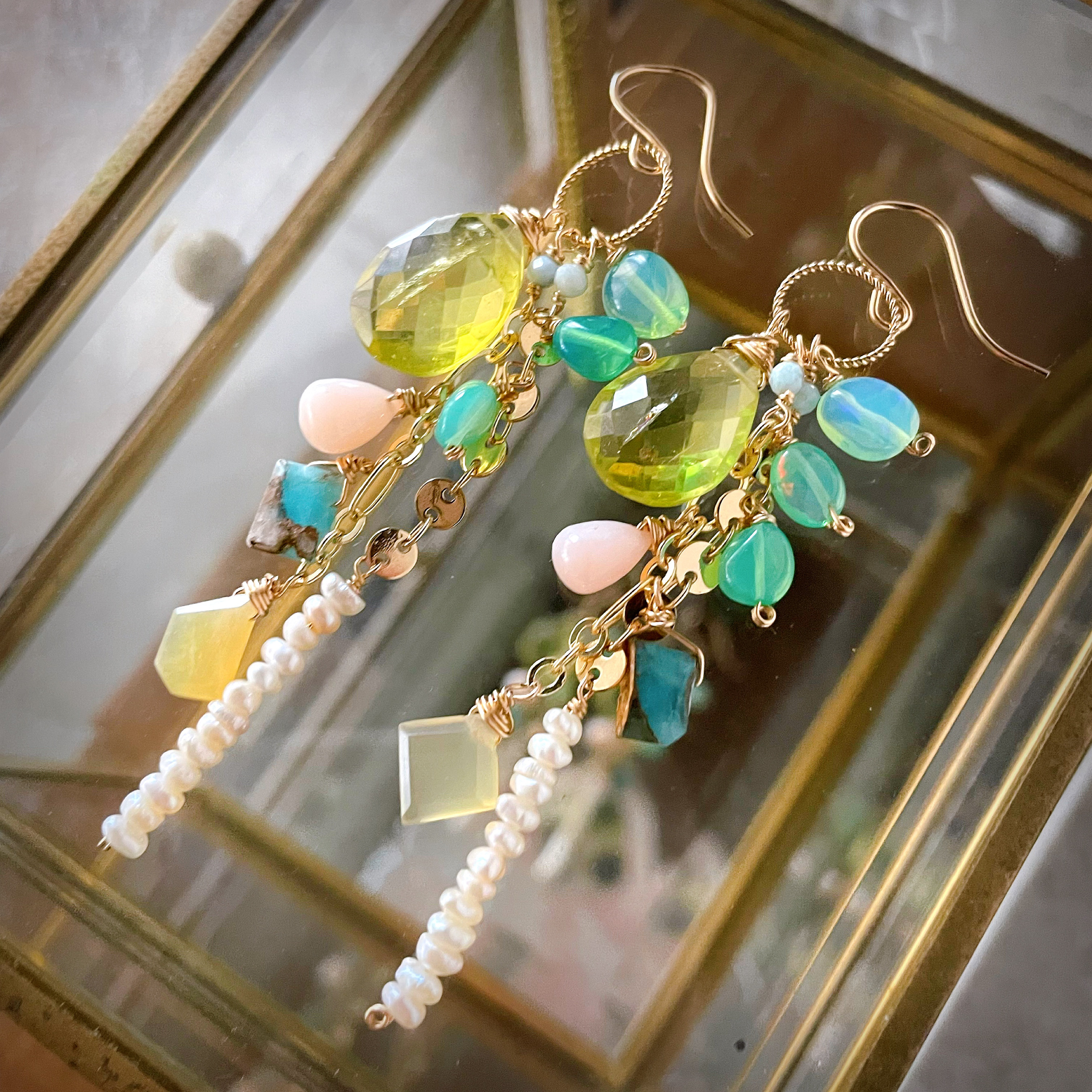 14kgf  ブーケの耳飾り