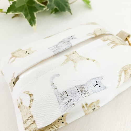 マチ付きポケットティッシュケース◇ポケティが3つ入ります！ その他