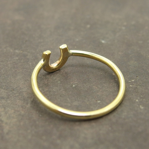 ホースシューリング 真鍮【brass】 指輪・リング Norcca 通販 17766371