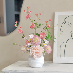 アーティフィシャルフラワー 造花 瓶花 一輪挿し・花瓶・花器 King