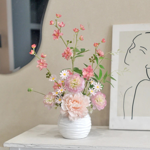 アーティフィシャルフラワー 造花 瓶花 一輪挿し・花瓶・花器 King