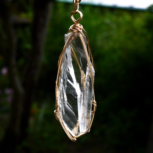 高品質 レムリアンクリスタルピュアレイ ペンダントトップ◇