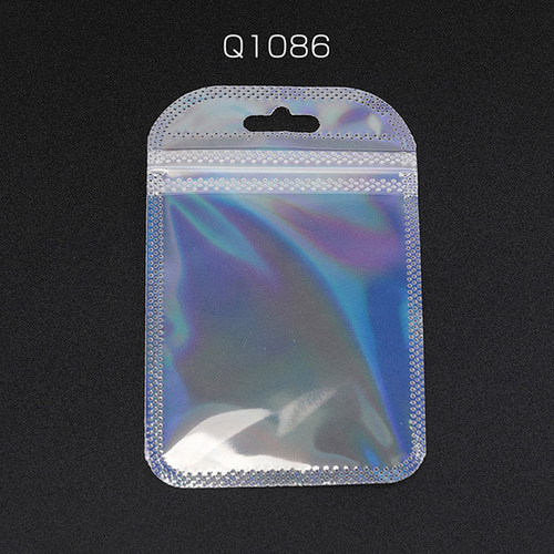 Q1086 60個 オーロラチャック袋 ラッピングポリ袋 ジュエリー袋