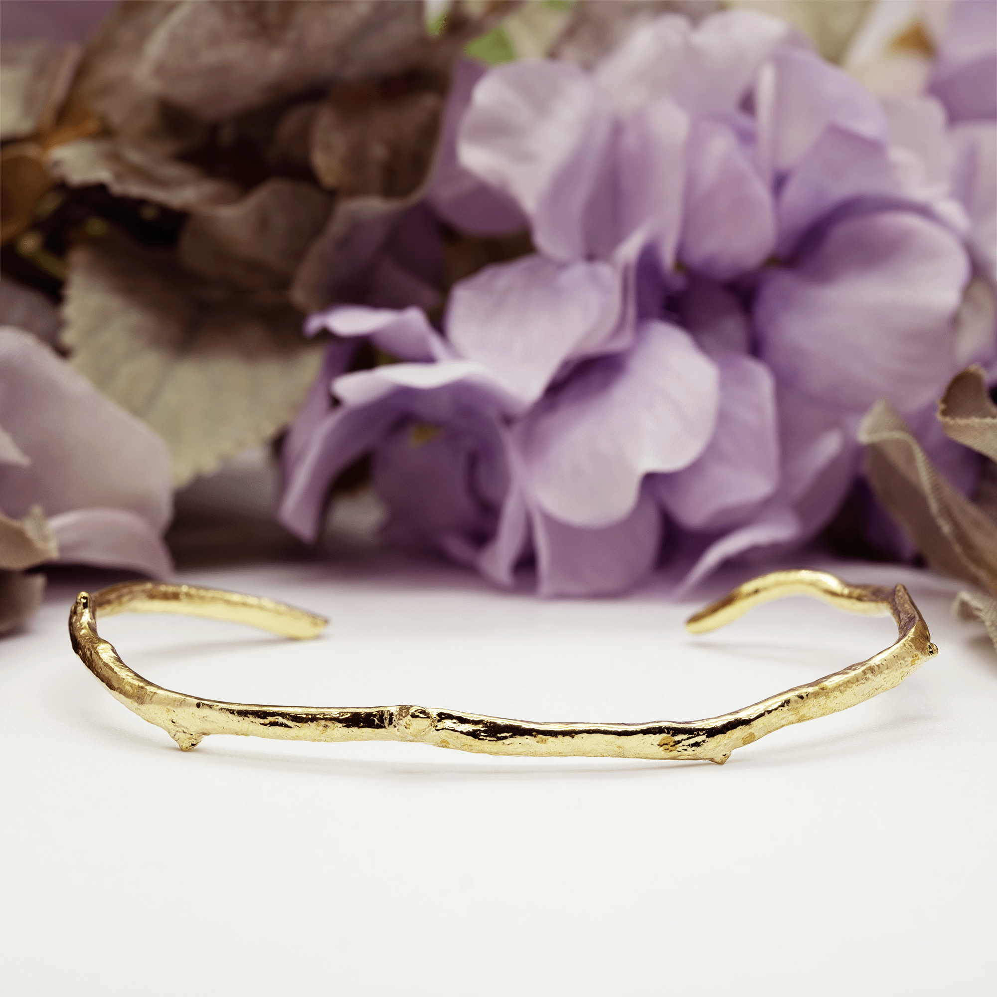 枝バングル　真鍮