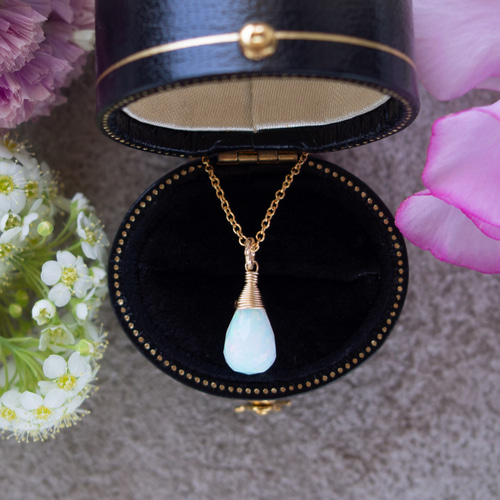 大粒カービングラピスラズリプレシャスオパールアメジスト14kgf