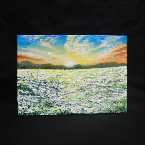 油絵 油彩 油彩画 絵 絵画 【草原に咲く白い花】 油絵 油彩 油彩画 絵 絵画 【草原に咲く白い花】 絵画 HR 通販
